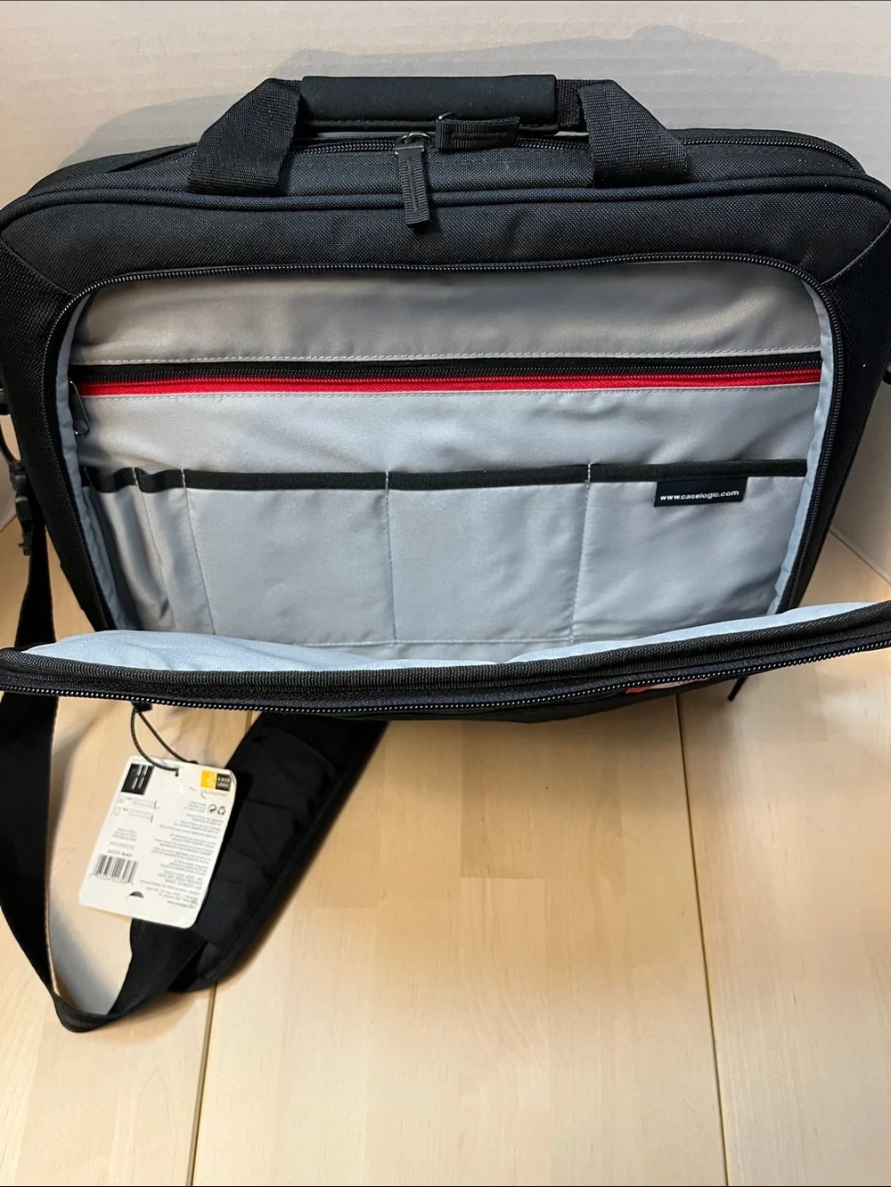 Case Logic Black Laptop & Tablet Commuter Briefcase Messenger Bag